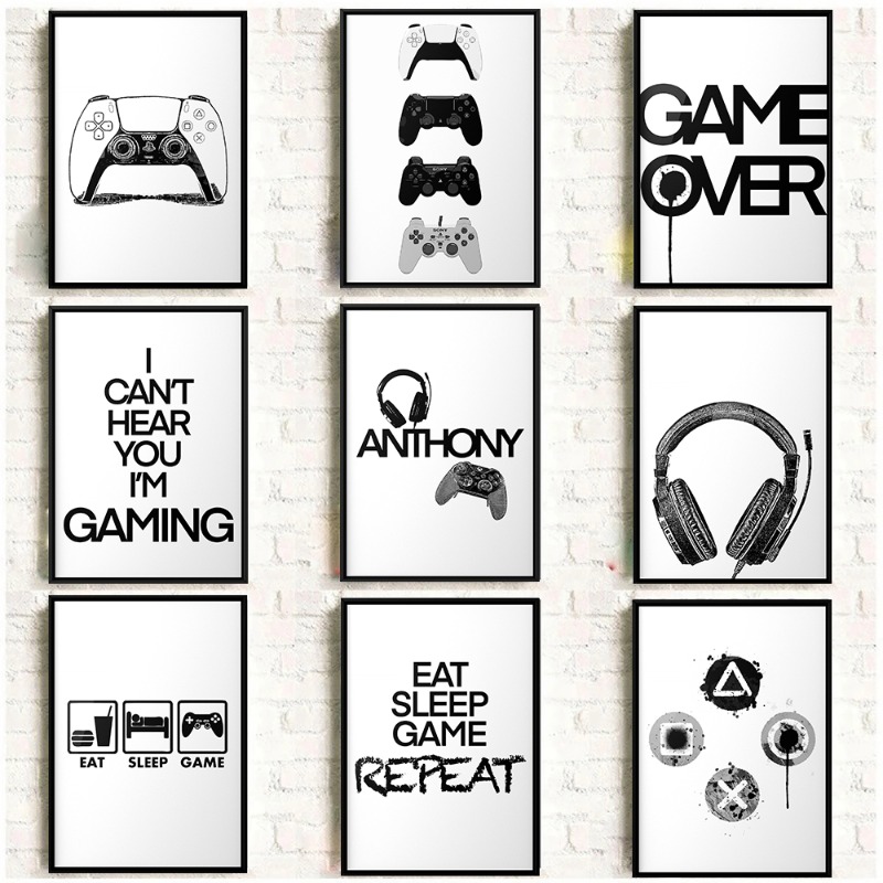 Accessories For Your Gaming Room - Modern Gaming Sign Quotation Poster Game