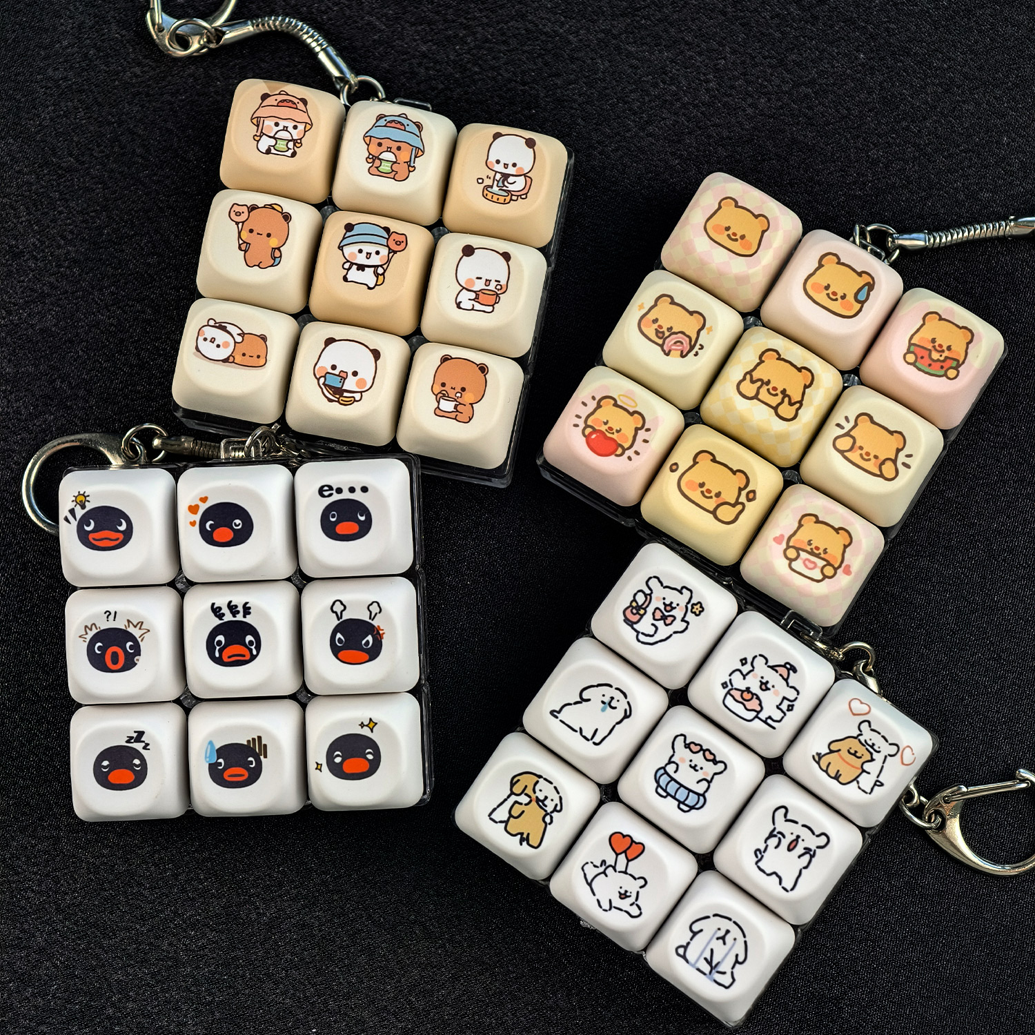 Keyboard Switch Tester - MAIMOOO Kawaii Keycap Keychain Pingu Bangboo