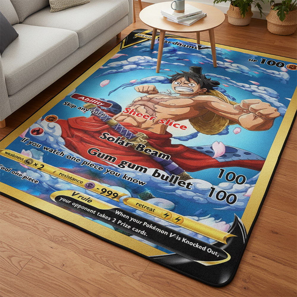 Cartoon One Piece Rug Anime Lu - Gaming Accessories For Kids Room avis et prix