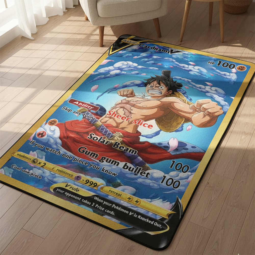 Cartoon One Piece Rug Anime Lu - Gaming Accessories For Kids Room avis et prix