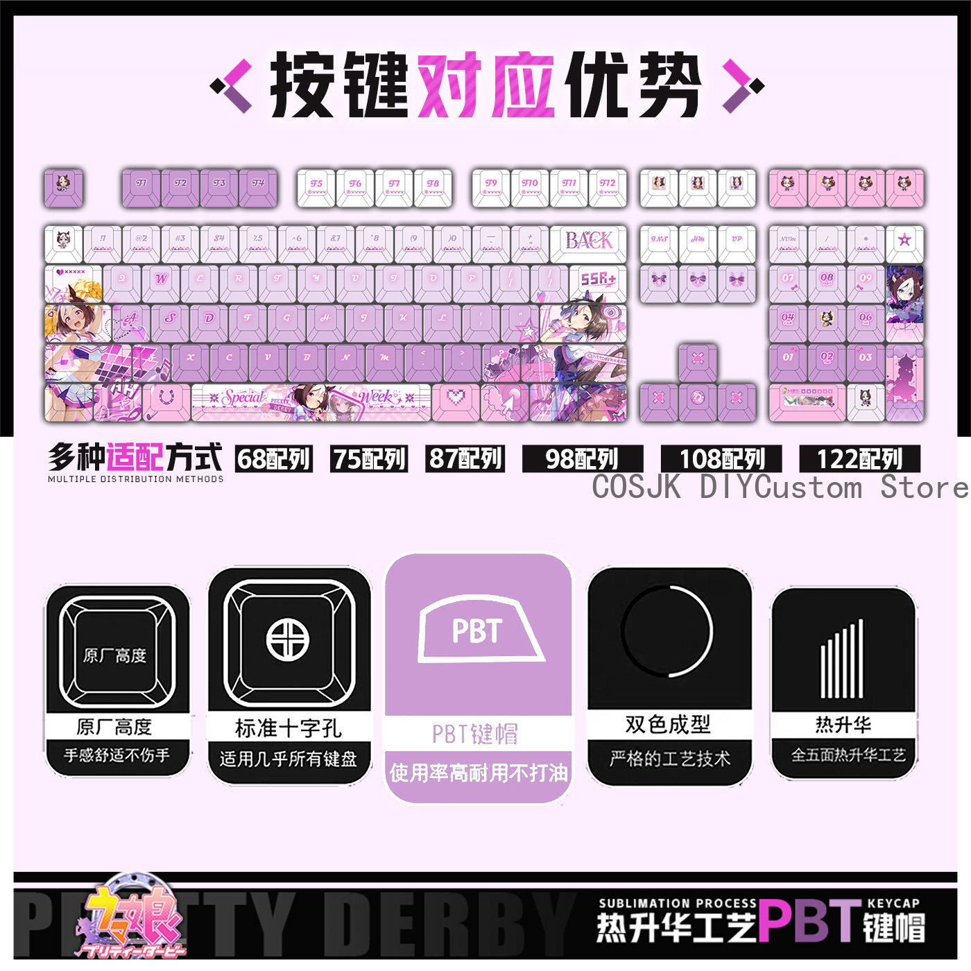 122 Keys Anime Umamusume: Pret - Gaming Accessories Gamestop avis et prix