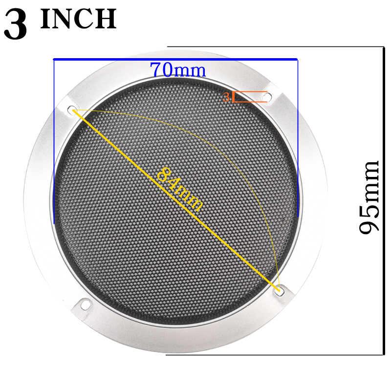 Silvery 2 3 4 5 6.5 8 10INCH S - Case Mesh Panel avis et prix