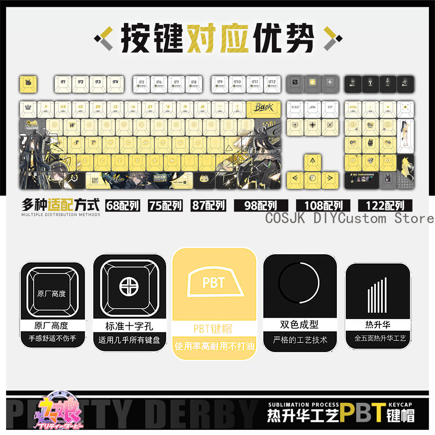 122 Keys Anime Umamusume: Pret - Gaming Accessories Gamestop avis et prix