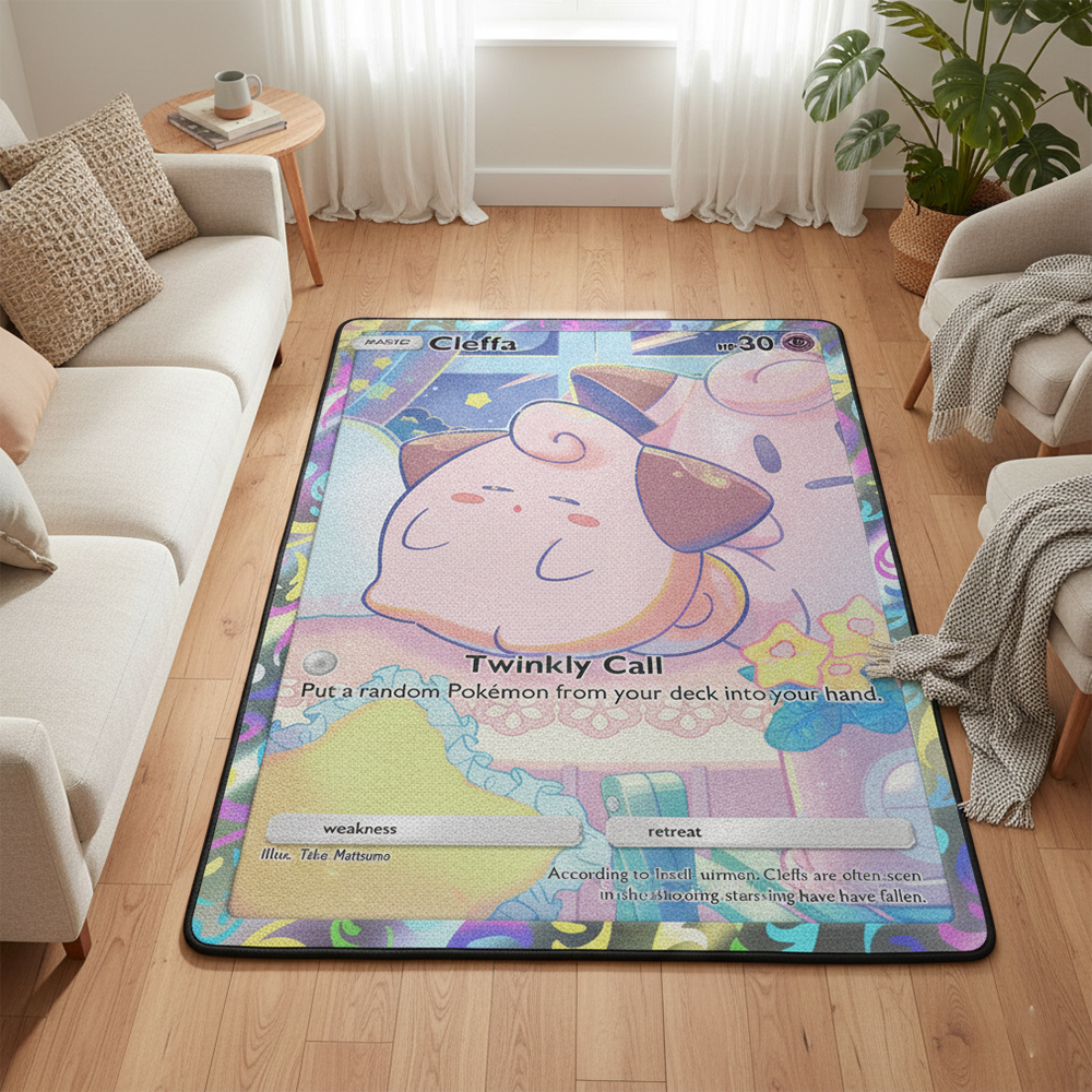 Pokemon Cleffa Anime Rug Kawai - Gaming Accessories To Gift avis et prix