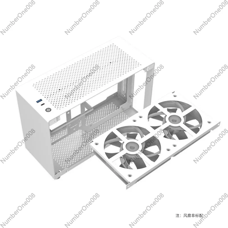 A4 ITX Aluminum Chassis White, - Case Mesh Panel avis et prix