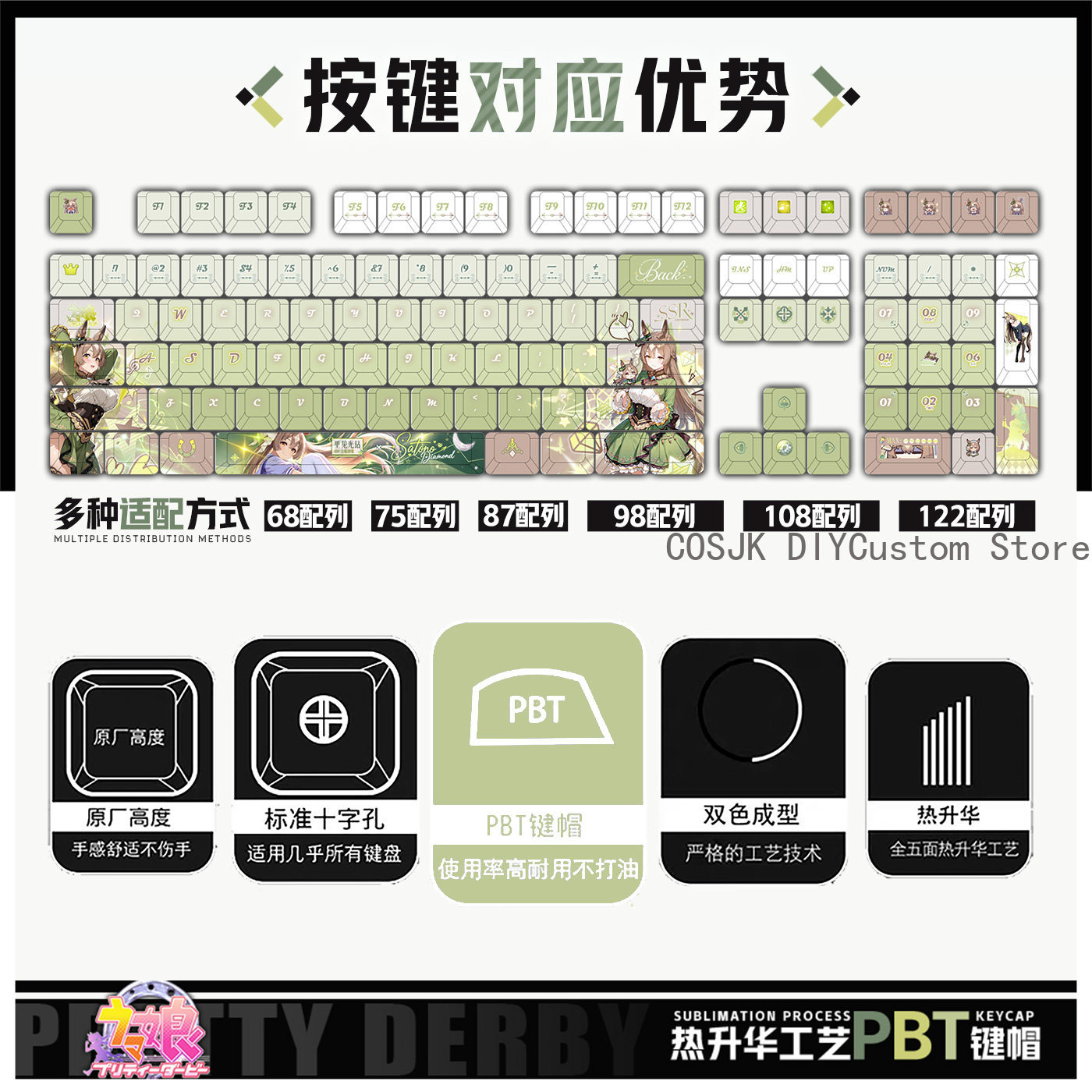 122 Keys Anime Umamusume: Pret - Gaming Accessories Gamestop avis et prix