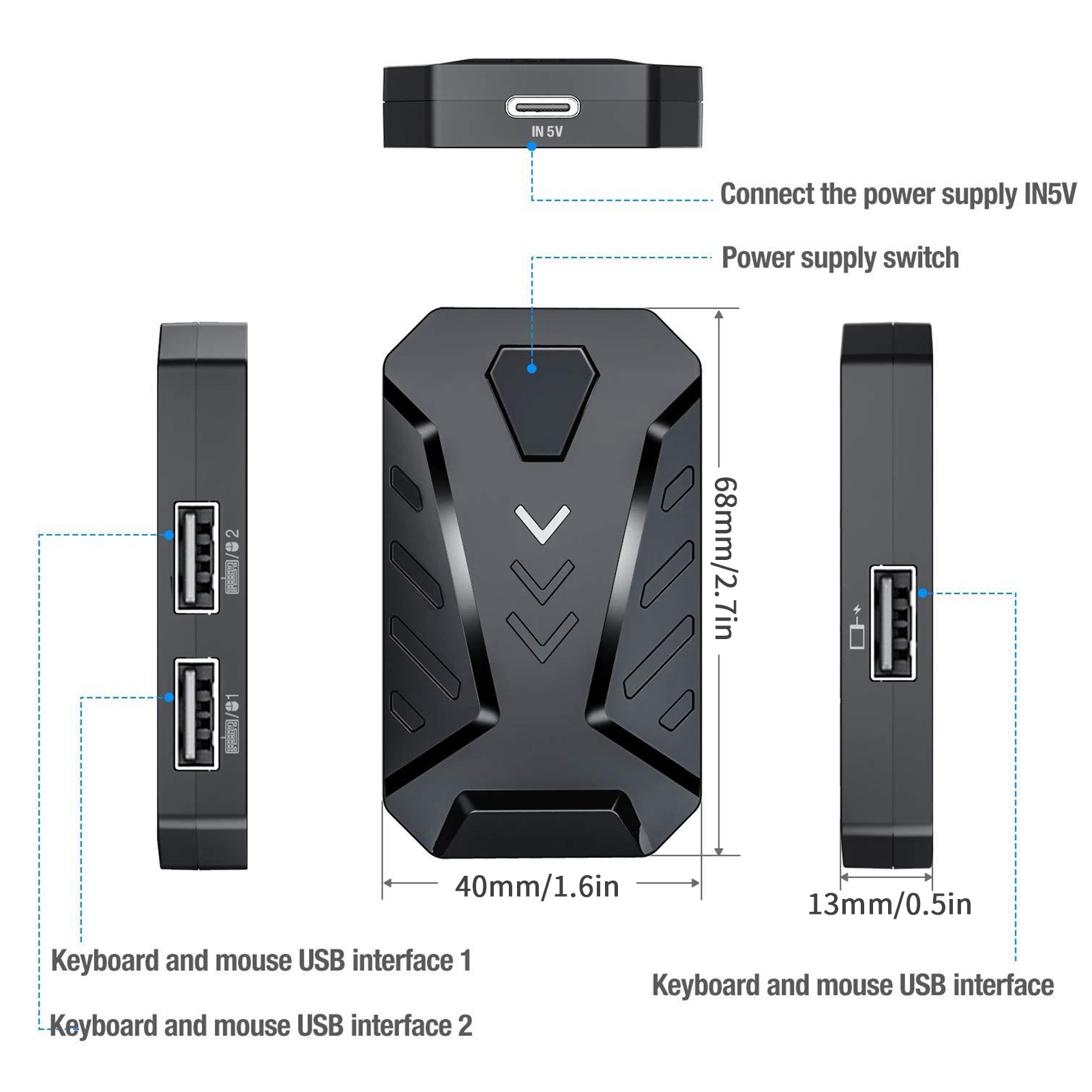 Gaming Keyboard Mouse Converte - Gaming Accessories For Mobile avis et prix