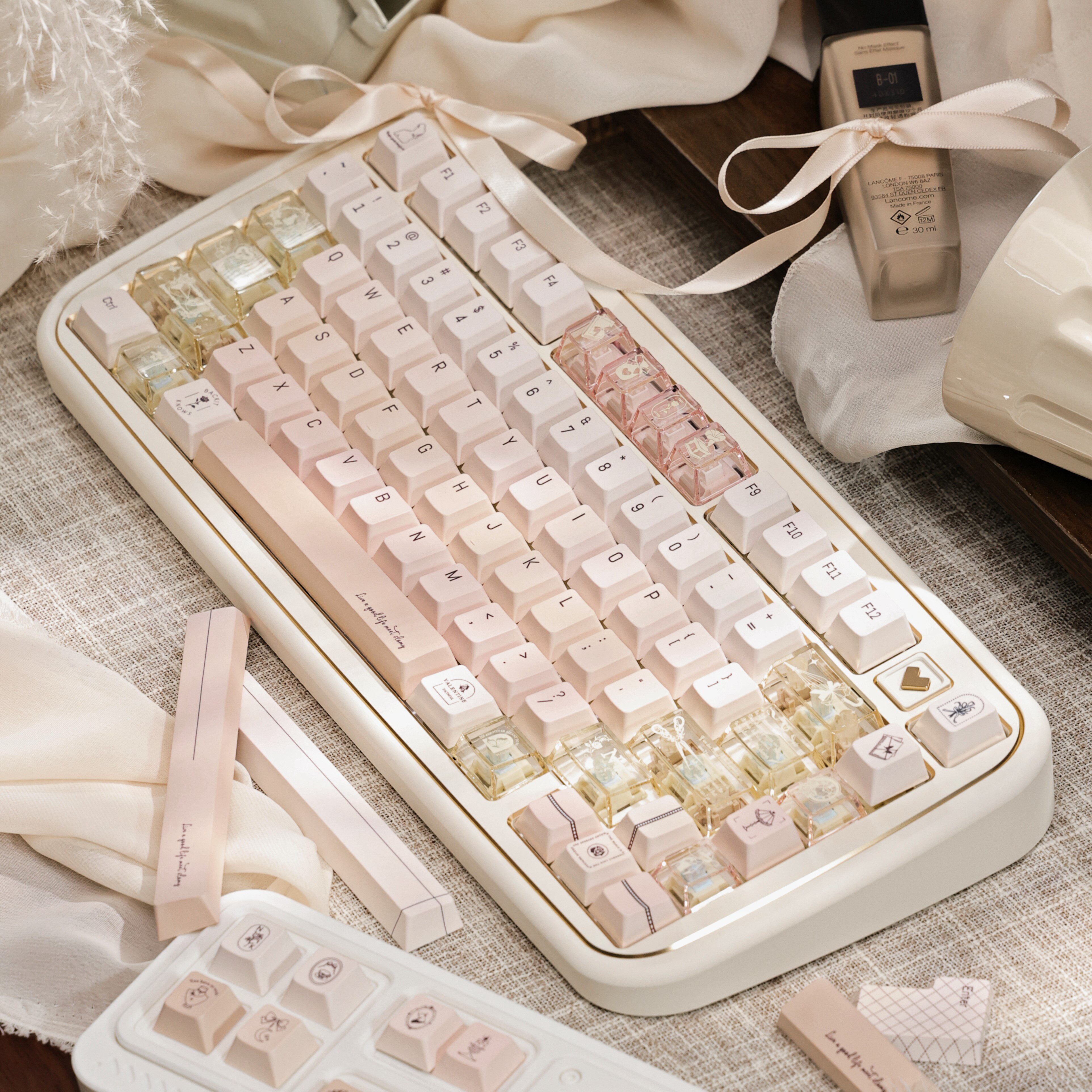 Champagne Pink Keycap Set PC+P - Gaming Accessories To Gift avis et prix