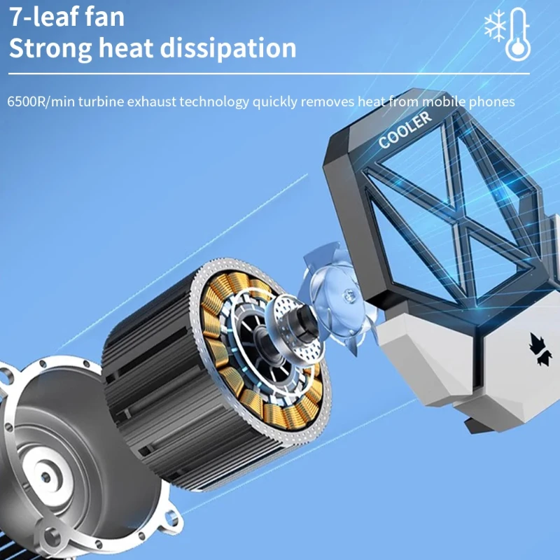 DY08 Mobile Phone Cooling Fan  - Gaming Accessories For Mobile avis et prix
