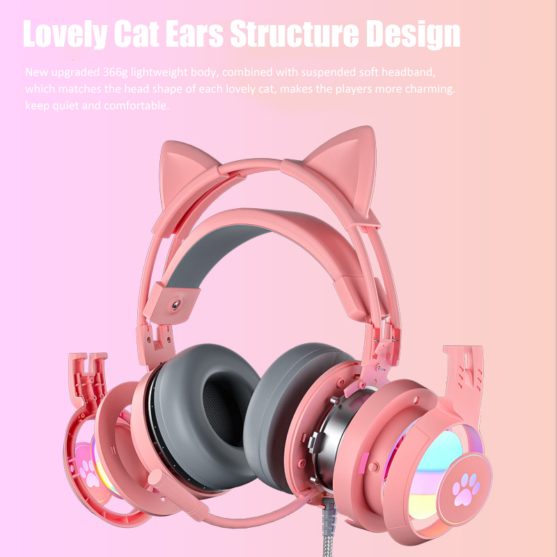 Cute Cat Ear Gaming Headphones - Gaming Accessories Kids avis et prix