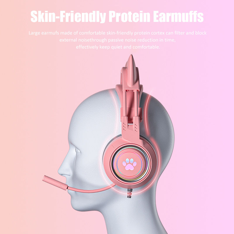 Cute Cat Ear Gaming Headphones - Gaming Accessories Kids avis et prix