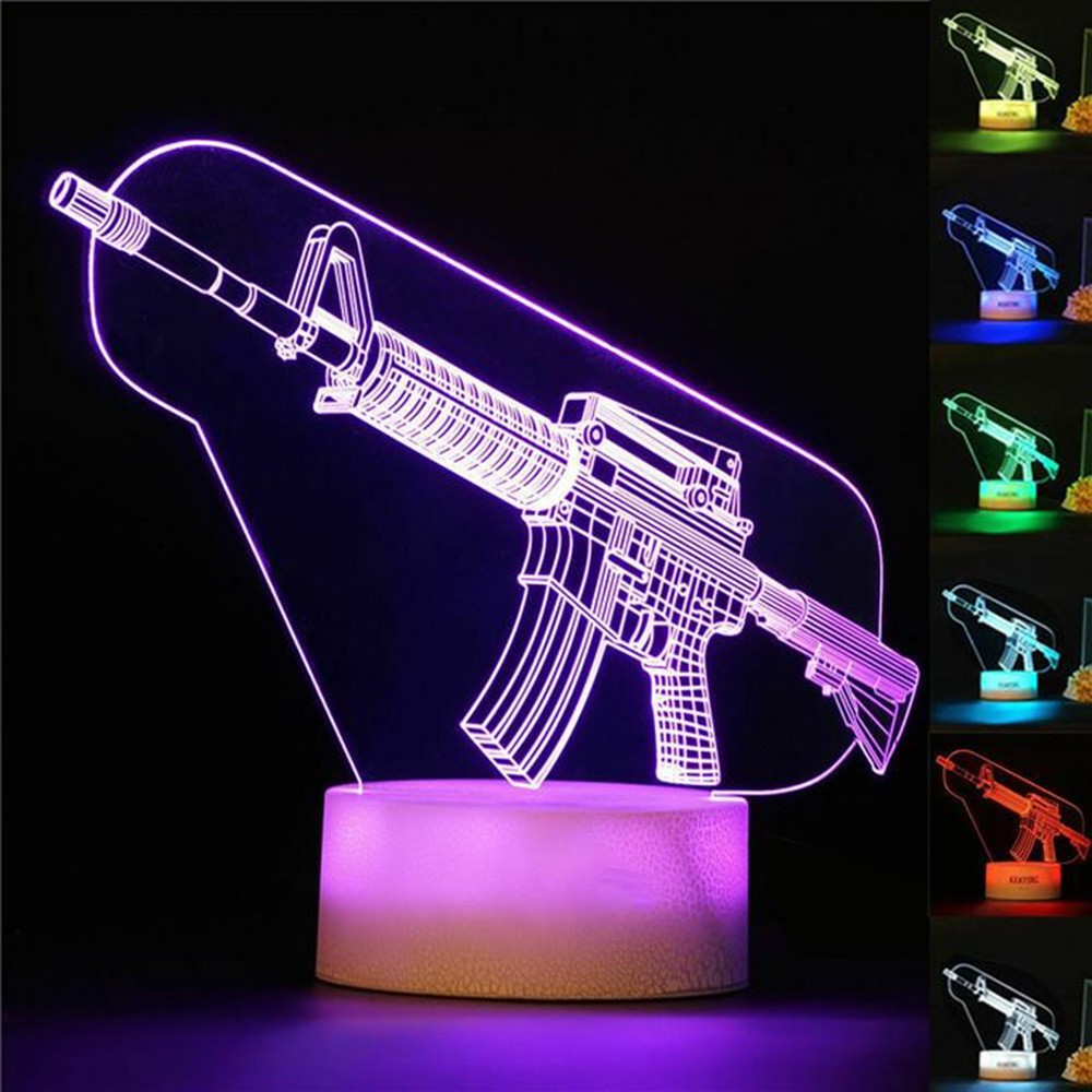 Game Rifle 3d Led Night Light  - Accessories For Your Gaming Room avis et prix