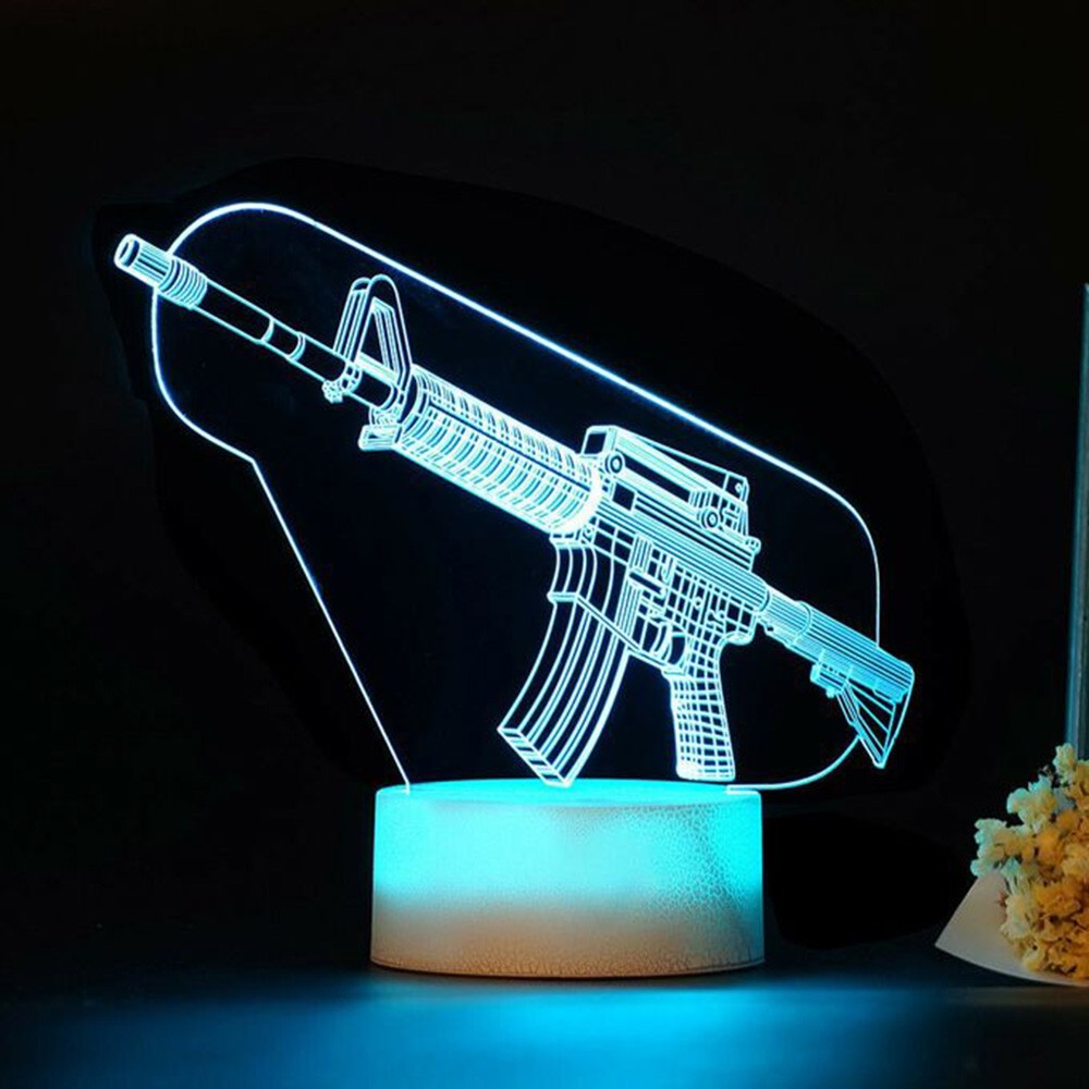 Game Rifle 3d Led Night Light  - Accessories For Your Gaming Room avis et prix