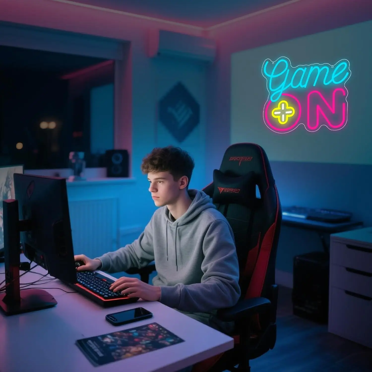 Game on Neon Sign Gaming LED N - Gaming Accessories For Kids Room avis et prix