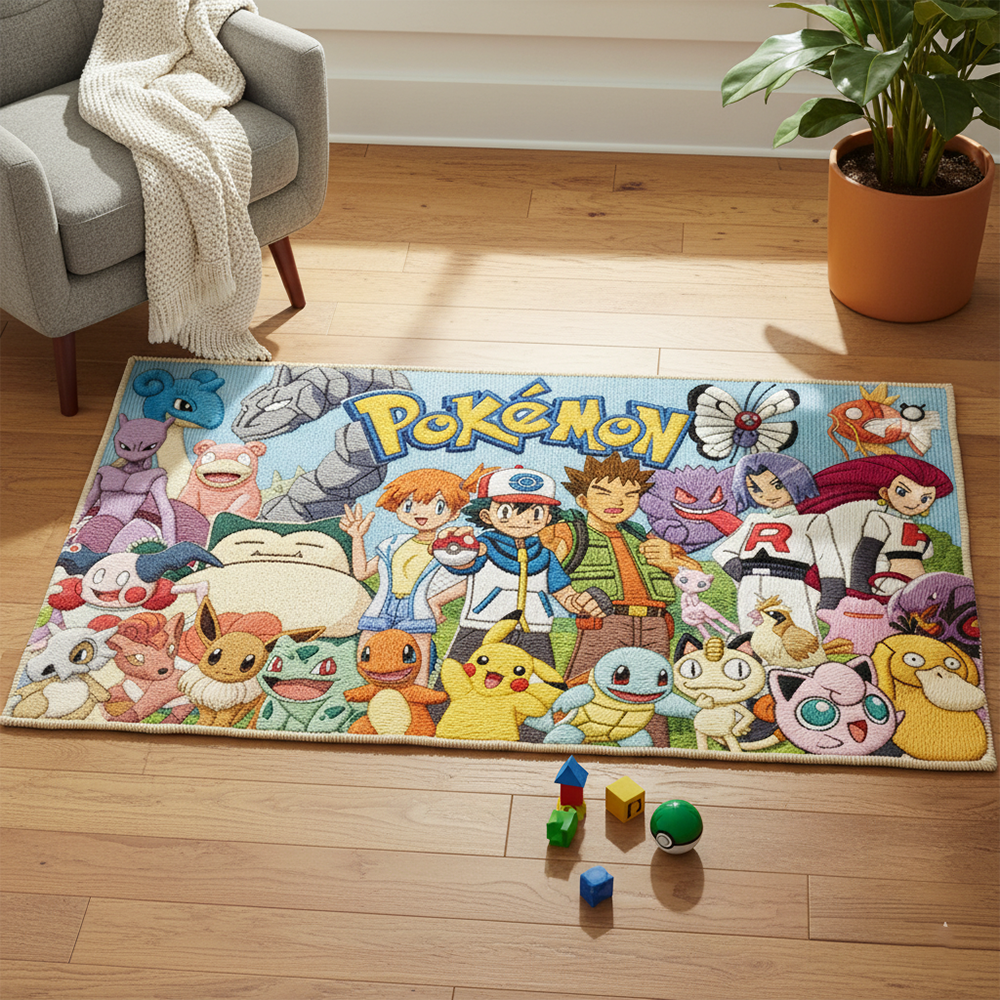 Pokemon Anime Rug: Gotta Catch - Gaming Accessories Kids avis et prix