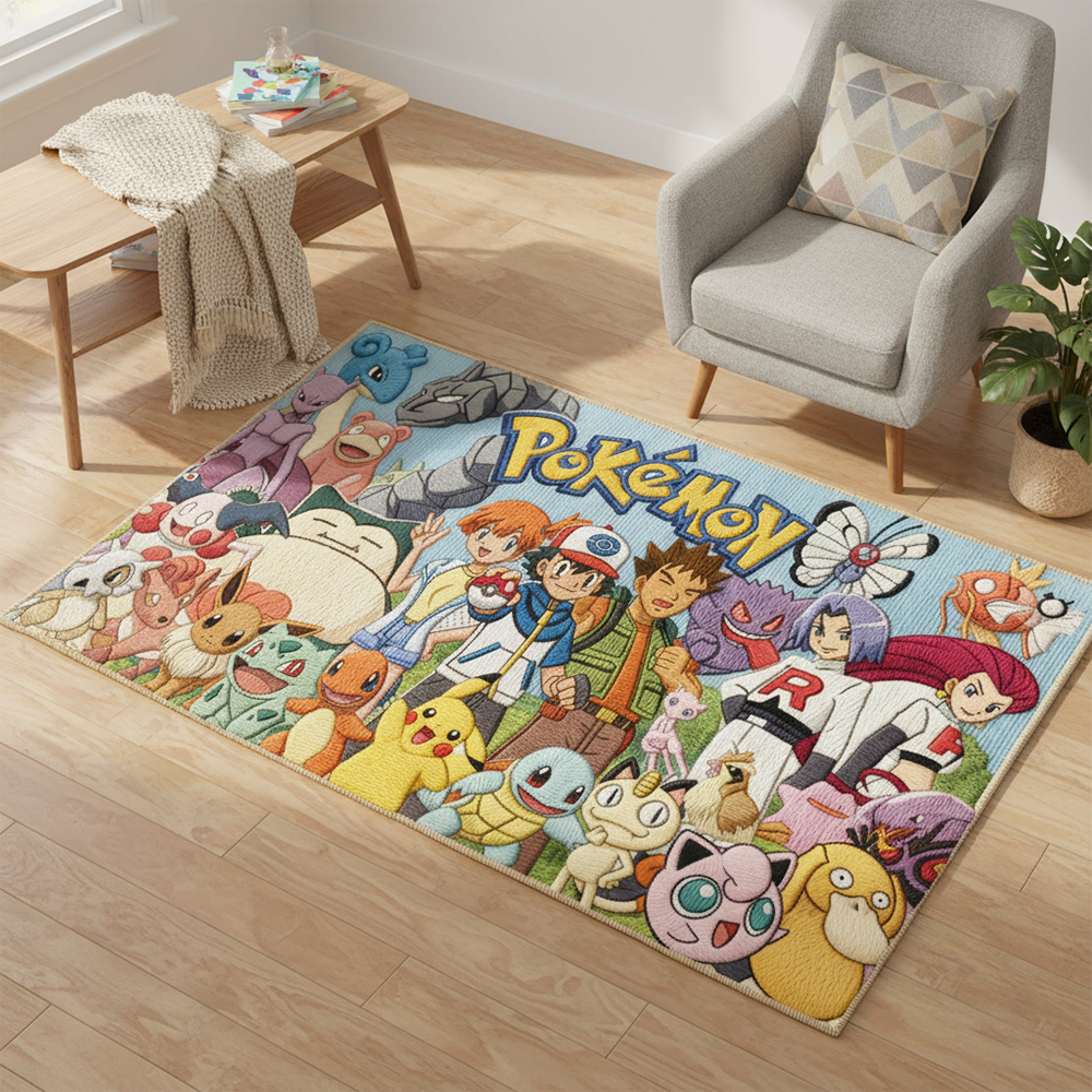 Pokemon Anime Rug: Gotta Catch - Gaming Accessories Kids avis et prix